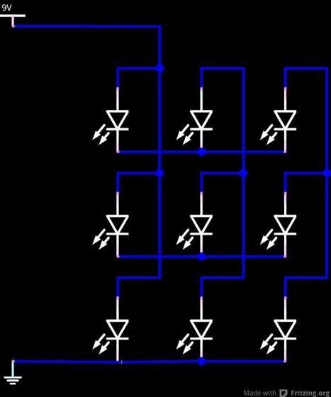 Electronic Projects: 3x3 LED Matrix